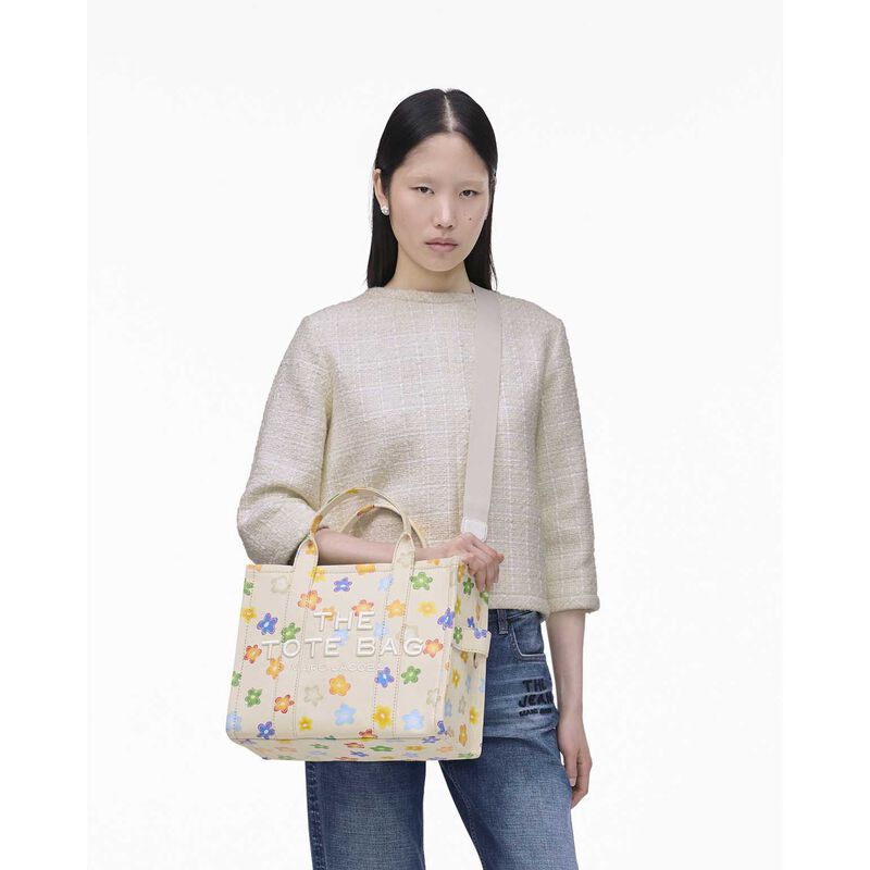 MARC JACOBS The Wild Daisy Canvas Medium Tote Bag image number 1